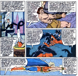 Illustration for article titled The 1989 Avengers Male Beauty Pageant Informed Us Hawkeye Had A Fantastic Ass
